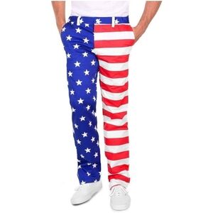 Tipsy Elves Stars and Stripes Ulysses S. Pants - XL